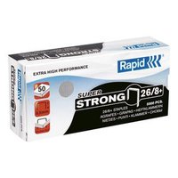 RAPID NO 26/8mm STAPLES BOX 5000