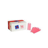 SHIPPING TAG SIZE 4 108x54mm PINK BOX 1000