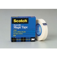 3M 811 SCOTCH REMOVABLE MAGIC TAPE REFILL 12.7mm x 32.9m 