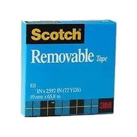 3M 811 SCOTCH REMOVABLE MAGIC TAPE REFILL 19mm x 65.8m