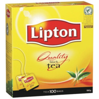 LIPTON TEA CUP BAGS (STRING AND TAG) PACK 100