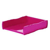 ESSELTE WOW DOCUMENT TRAY PINK