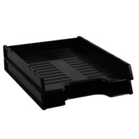 ITALPLAST I65BK SLIMLINE MULTI FIT DOCUMENT TRAY A4 BLACK