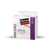 VELCRO HOOK AND LOOP DOTS 22mm DOTS DISPENSER PACK 62