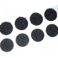 VELCRO LOOP STICKY DOTS 22mm x 1000 BLACK