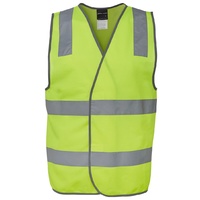 SAFETY VEST FULL LENGTH WITH REFLECTIVE TAPES YELLOW 