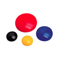 VISTA MAGNETIC BUTTON 20mm RED PACK 10