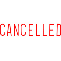 XSTAMPER 1204 CANCELLED RED