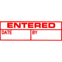 XSTAMPER 1534  ENTERD/DATE/BY  RED  