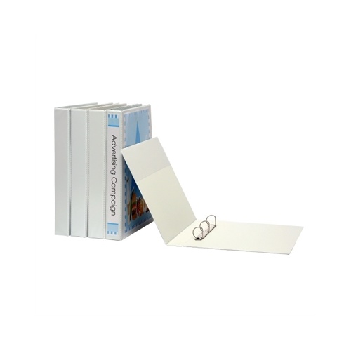 MARBIG INSERT BINDER A3 3D 38MM PORTRAIT PVC WHITE