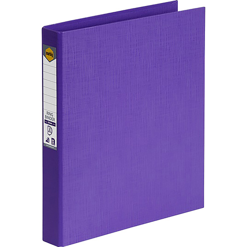 MARBIG RING BINDER PE 25MM 2D A4 PURPLE