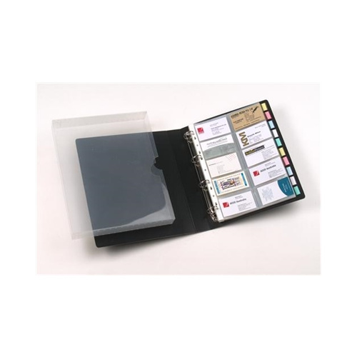 MARBIG BUSINESS CARD BOOK WITH CASE 500 CAPACITY 