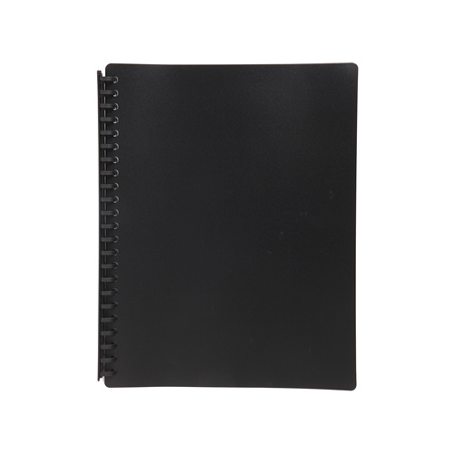 MARBIG REFILLABLE DISPLAY BOOK A4 20 POCKET BLACK