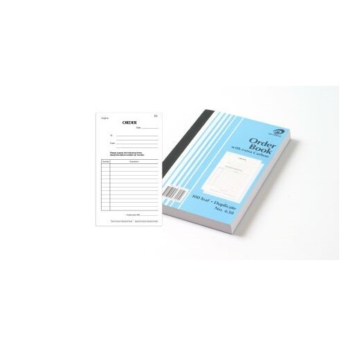 OLYMPIC 638 ORDER BOOK CARBON DUPLICATE 200x125mm 100 LEAF