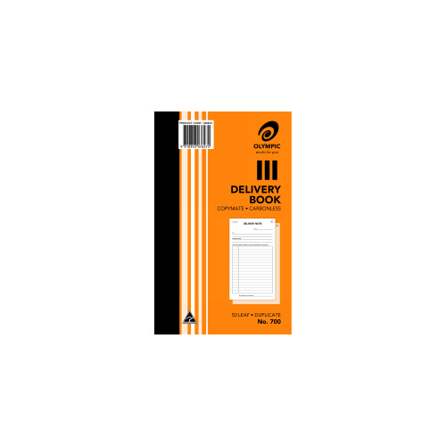 OLYMPIC 700 DELIVERY BOOK CARBONLESS DUPLICATE 200x125mm 50 LEAF