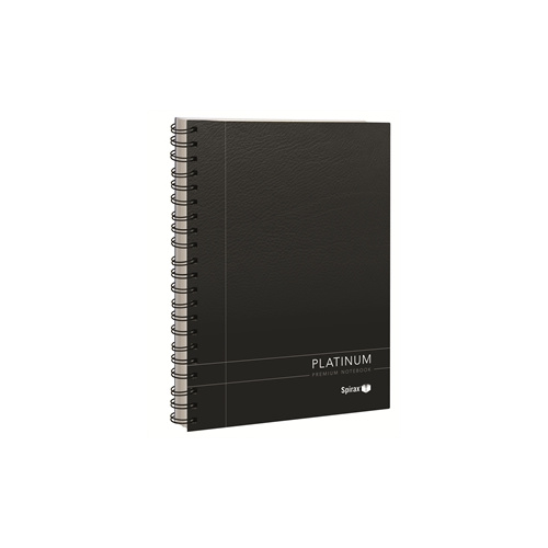 SPIRAX PLATINUM A4 NOTEBOOK 200 PAGES BLACK