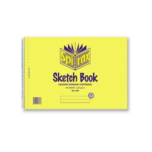 SPIRAX 534 SKETCH BOOK A4 212x297mm 40 PAGES PACK 10