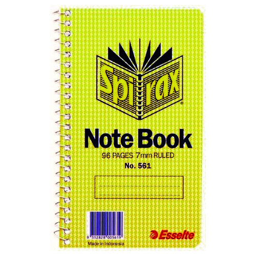 SPIRAX 561 SIDE OPENING 14X87MM NOTEBOOK 96 PG