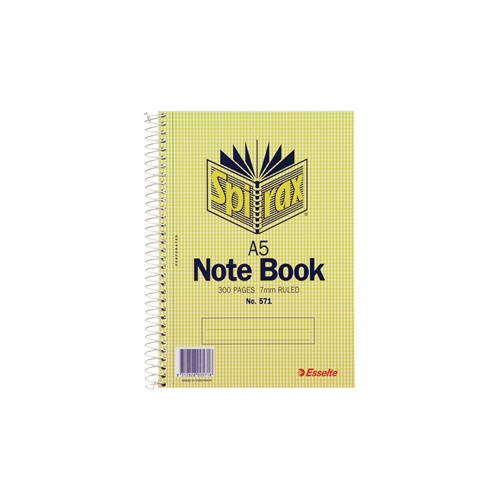 SPIRAX 571 SIDE OPENING A5 300 PAGE SPIRAL NOTEBOOK