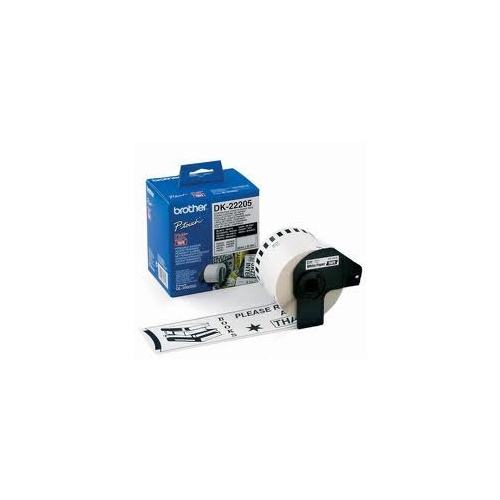 BROTHER DK-22205 CONTINUOUS PAPER ROLL 62x30.48mm WHITE
