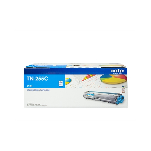 BROTHER TN-255 LASER TONER CARTRIDGE CYAN HY 2.2K