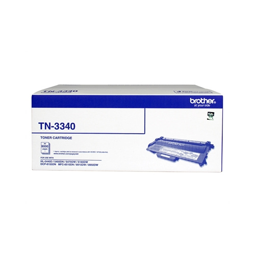 BROTHER TN-3340 MONO LASER TONER CARTRIDGE HIGH YIELD BLACK PY 8K