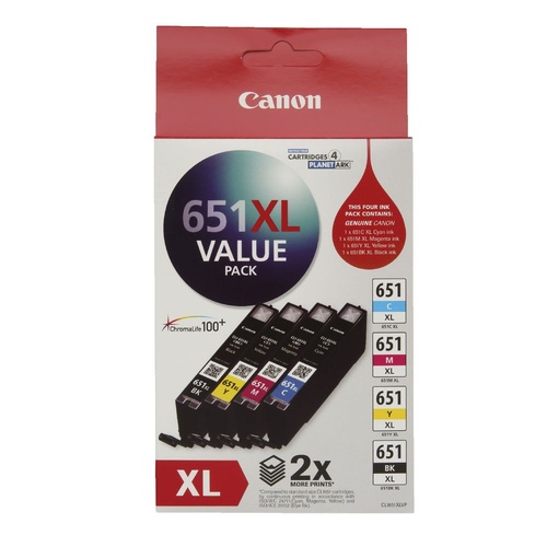 CANON CLI 651XL HIGH YIELD VALUE PACK 4
