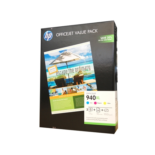 HP 940XL INK CARTRIDGE VALUE PACK (CYAN MAGENTA AND YELLOW)