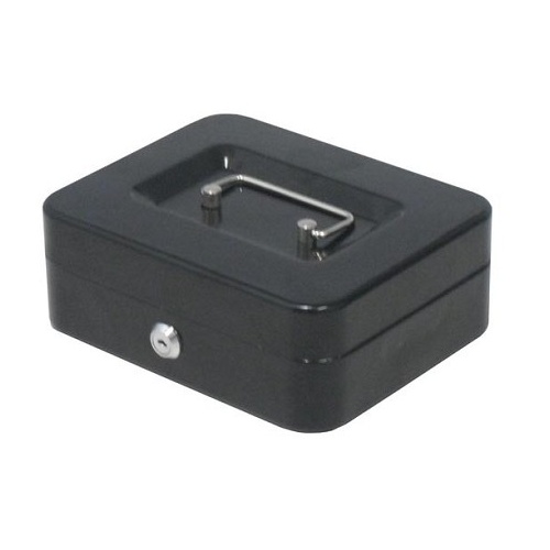 ITALPLAST 18CM/8"" CASH BOX BLACK
