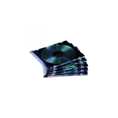 FELLOWES CD JEWEL CASE SLIMLINE BLACK PACK 25