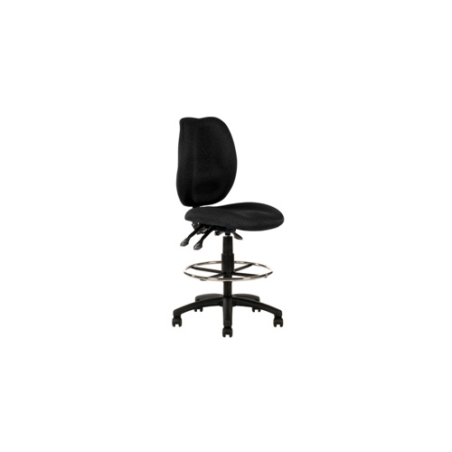 HIGH BACK CONTOUR ERGO SABATINA DRAFTING CHAIR BLACK