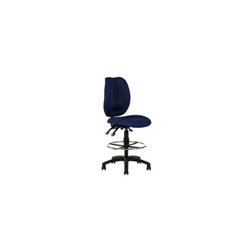 HIGH BACK CONTOUR ERGO SABATINA WITH GLIDE AND DRAFT RING BLACK