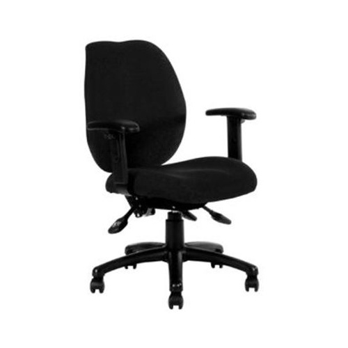SABATINA HIGH BACK CONTOUR ERGO WITH ARM BLACK