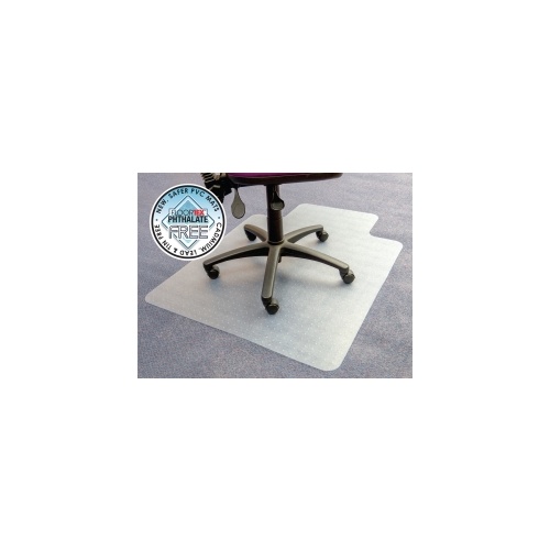 FLOORTEX CHAIRMAT ECONOMY LOW PILE CARPET 90x120cm KEYHOLE SMALL