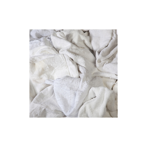 WHITE ABSORBENT COTTON CLEANNING RAGS 10KG