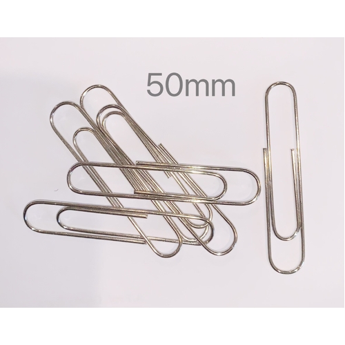 ASSORTED BRAND PAPER CLIP 50MM PACK OF 100