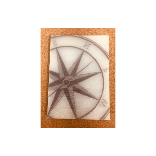 FROSTY COMPASS DESIGN CLEAR PP BINDING COVER 350UM PACK 50