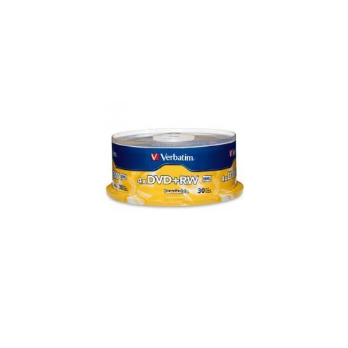 VERBATIM 94834 DVD+RW 4.7GB 4X REWRITABLE SPINDLE PACK 30