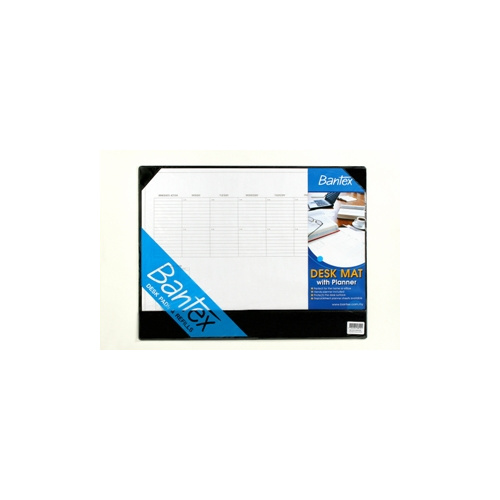 BANTEX 4180 DESKPAD W CALENDAR BLACK