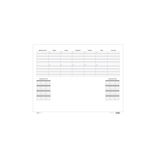 BANTEX 41811617 DESK PAD CALENDAR REFILL FOR 418011 10 SHEET