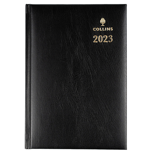 COLLINS STERLING 184 A5 1DAY BLACK DIARY  
