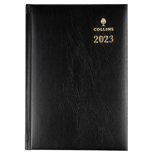 COLLINS STERLING 184 A5 1DAY BLACK DIARY  