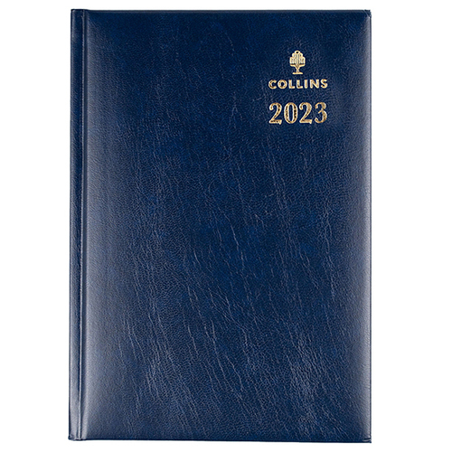 COLLINS STERLING 184 A5 1DAY BLUE DIARY 