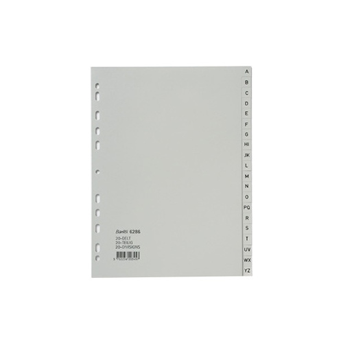 BANTEX A4 A-Z PVC GREY DIVIDER