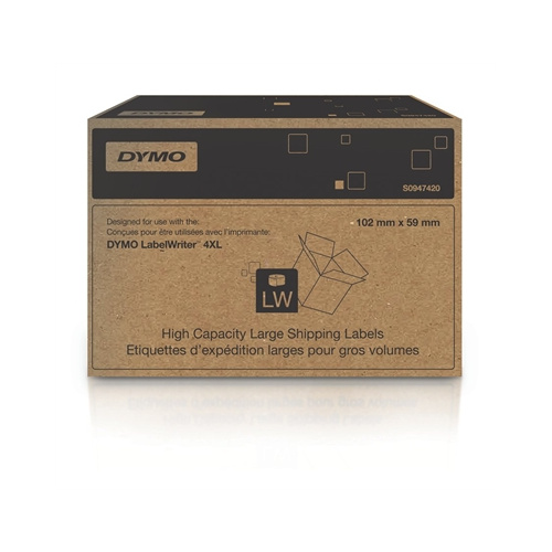 DYMO 947420 LW SHIPPING LABEL HIGH CAPACITY LARGE 102x59mm 2 ROLL PACK
