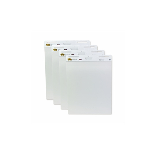 3M 559-VAD POST IT SUPER STICKY EASEL PAD VALUE PACK WHITE PACK 4