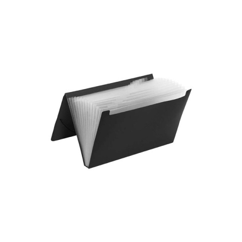 MARBIG 9006502 PP EXPANDING FILE FOOLSCAP 12 POCKET BLACK