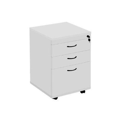 RAPIDLINE CMP2D1F MOBILE PEDESTAL 3 DRAWERS LOCKABLE 690x465x447mm GREY
