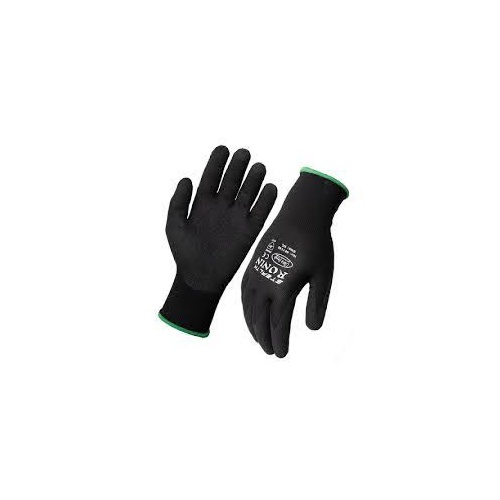 RONIN GLOVE WITH NITRILE COATED PALM SIZE 9 EACH
