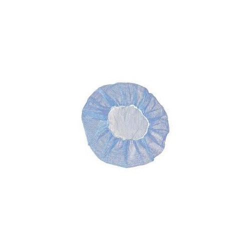 NON WOVEN HAIR NET CRIMP 21" BLUE BOX 100